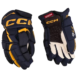 Guanti da hockey CCM JetSpeed FT6 Navy/Sunflower Senior