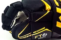 Guanti da hockey CCM JetSpeed FT6 Pro Black/Sunflower Junior