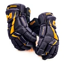 Guanti da hockey CCM JetSpeed FT6 Pro Navy/Sunflower Junior 12 pollici