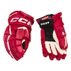 Guanti da hockey CCM JetSpeed FT6 Red/White Junior