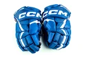 Guanti da hockey CCM JetSpeed FT6 Royal/White Junior 12 pollici