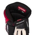 Guanti da hockey CCM JetSpeed FT680 Black/Red/White Senior