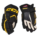 Guanti da hockey CCM JetSpeed FT680 Black/Sunflower Senior