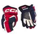 Guanti da hockey CCM JetSpeed FT680 Navy/Red/White Junior 11 pollici