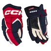 Guanti da hockey CCM JetSpeed FT680 Navy/Red/White Senior 15 pollici