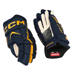 Guanti da hockey CCM JetSpeed FT680 Navy/Sunflower Junior