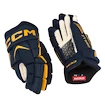 Guanti da hockey CCM JetSpeed FT680 Navy/Sunflower Senior