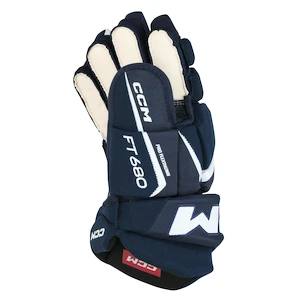 Guanti da hockey CCM JetSpeed FT680 Navy/White Junior