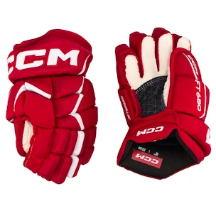 Guanti da hockey CCM JetSpeed FT680 Red/White Junior