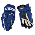 Guanti da hockey CCM JetSpeed FT680 Royal/White Junior 11 pollici