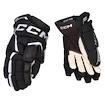 Guanti da hockey CCM JetSpeed FTWomen Black/White Senior