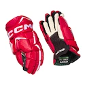 Guanti da hockey CCM JetSpeed FTWomen Red/White Senior