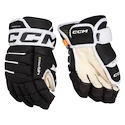 Guanti da hockey CCM Tacks 4 ROLL PRO 3 Black/White Senior