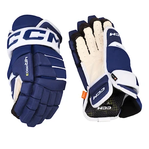 Guanti da hockey CCM Tacks 4 ROLL PRO 3 Blue/White Senior