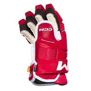 Guanti da hockey CCM Tacks 4 ROLL PRO 3 Red Senior