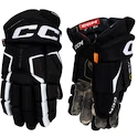 Guanti da hockey CCM Tacks AS-V Black/White Junior 10 pollici