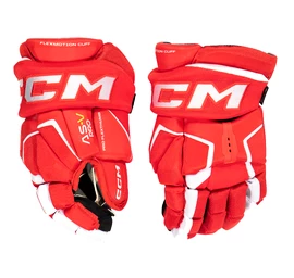 Guanti da hockey CCM Tacks AS-V PRO Red/White Junior