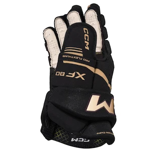 Guanti da hockey CCM Tacks XF 80 Black/Gold Junior