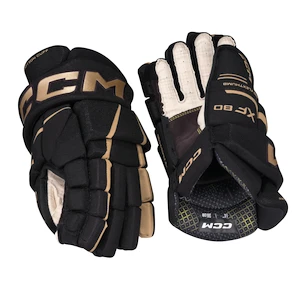 Guanti da hockey CCM Tacks XF 80 Black/Gold Junior