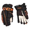 Guanti da hockey CCM Tacks XF 80 Black/Orange Junior