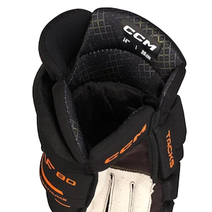 Guanti da hockey CCM Tacks XF 80 Black/Orange Senior