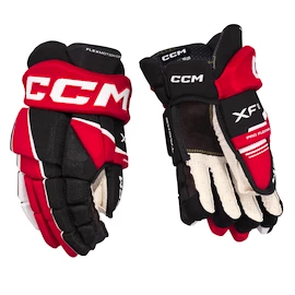 Guanti da hockey CCM Tacks XF 80 Black/Red/White Junior