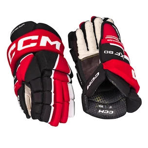 Guanti da hockey CCM Tacks XF 80 Black/Red/White Junior