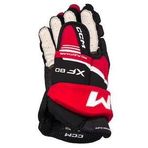 Guanti da hockey CCM Tacks XF 80 Black/Red/White Senior