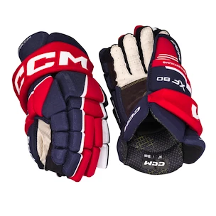 Guanti da hockey CCM Tacks XF 80 Navy/Red/White Junior