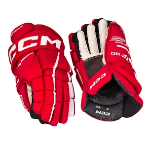 Guanti da hockey CCM Tacks XF 80 Red/White Junior