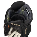 Guanti da hockey CCM Tacks XF Black/Gold Senior