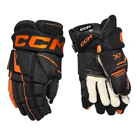 Guanti da hockey CCM Tacks XF Black/Orange Senior