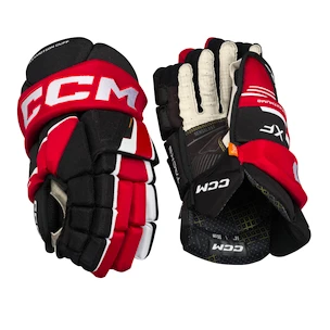 Guanti da hockey CCM Tacks XF Black/Red/White Senior