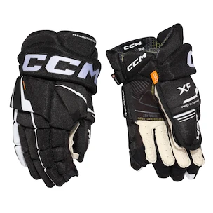 Guanti da hockey CCM Tacks XF Black/White Senior