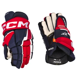 Guanti da hockey CCM Tacks XF Navy/Red/White Junior 12 pollici