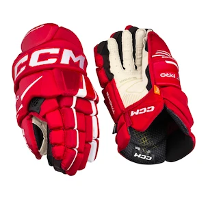 Guanti da hockey CCM Tacks XF PRO Red/White Junior