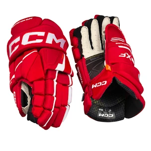 Guanti da hockey CCM Tacks XF Red/White Senior