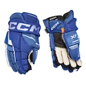 Guanti da hockey CCM Tacks XF Royal/White Senior 14 pollici