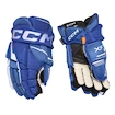 Guanti da hockey CCM Tacks XF Royal/White Senior