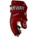 Guanti da hockey Warrior Alpha FR2 Pro Red Senior