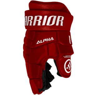 Guanti da hockey Warrior Alpha FR2 Red Senior