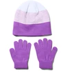 Guanti da ragazza Under Armour  Beanie Glove Combo purple