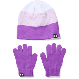 Guanti da ragazza Under Armour Beanie Glove Combo purple