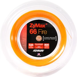 Incordatura da badminton Ashaway ZyMax 66 Fire Power Orange - 200 m