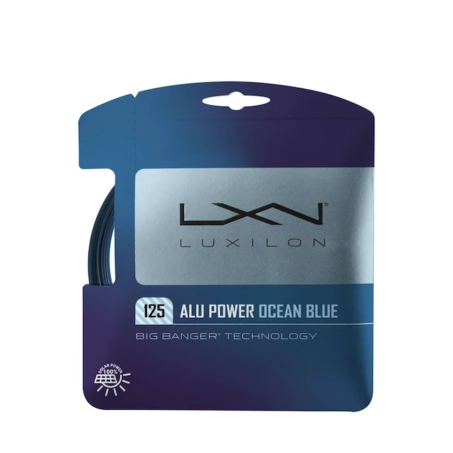 Incordatura da tennis Luxilon Alu Power 125 Set Ocean Blue Sportega