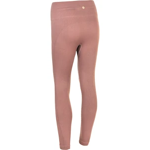 Leggings da donna Endurance  Flow Ribbed Seamless Tights Burnt Rose L/XL