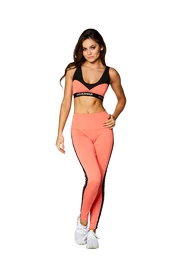 Leggings da donna Gym Glamour Legíny vysoký pas oranžové