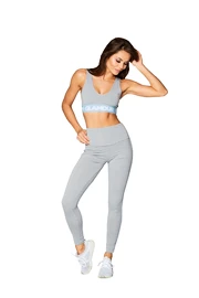 Leggings da donna Gym Glamour Legíny vysoký pas šedé