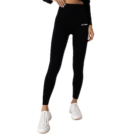 Leggings da donna GymBeam FLO Ribbed Leggings Black