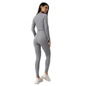 Leggings da donna GymBeam  FLO Ribbed Leggings Grey